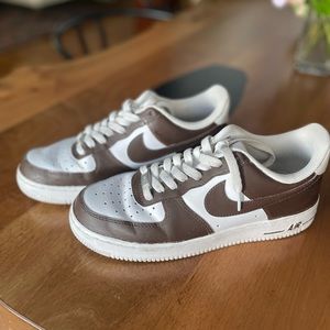 Nike painted chocolate Air Force One women’s